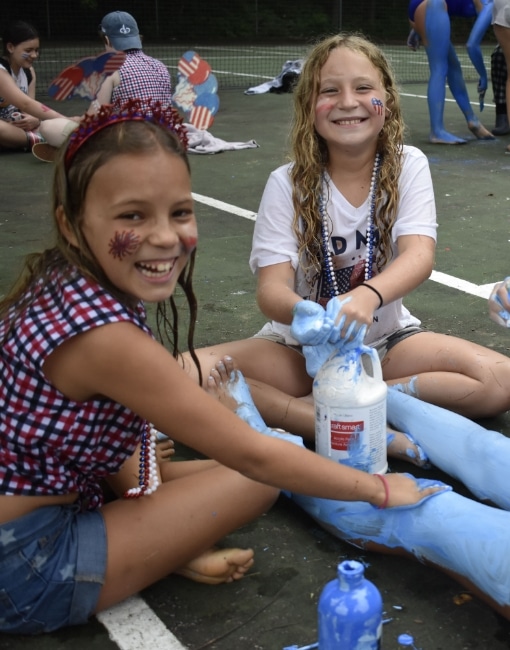 your daily schedule at summer camp might include face painting